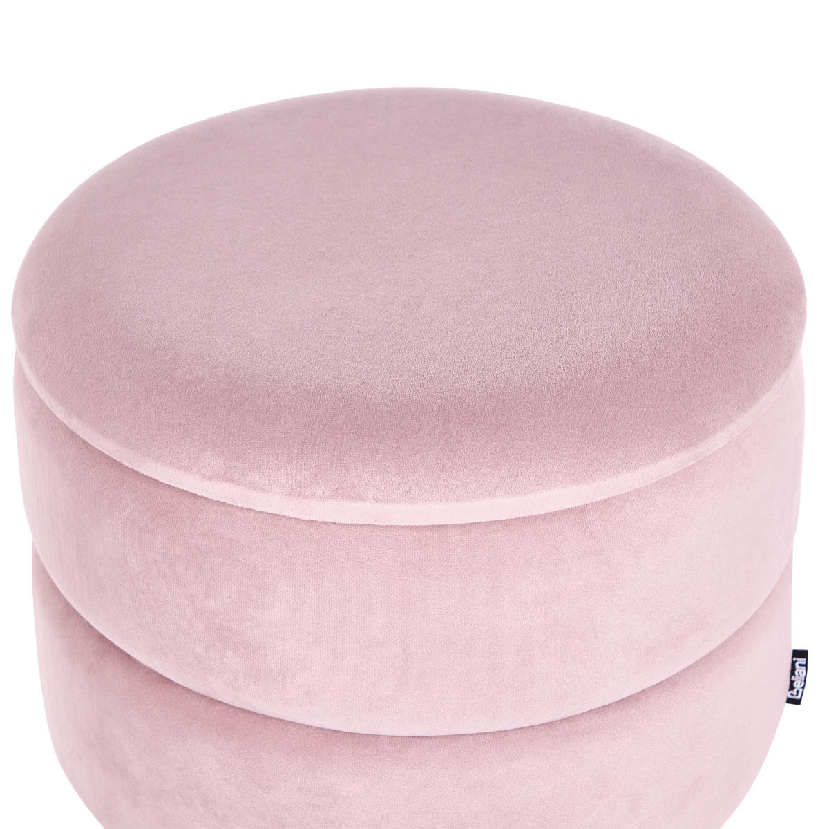 HOCKER Elgin 37/37/42 cm - Pink, Textil (37/42/37cm) - Beliani