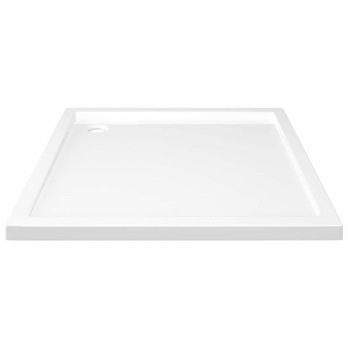 DUSCHTASSE Quadratisch 90/90 Cm - Weiß, Glas (90/4/90cm) - vidaXL