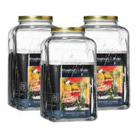 EINMACHGLÄSER Homemade transparent 5 l 3er Set - Transparent, Glas (5L) - Ritzenhoff Breker