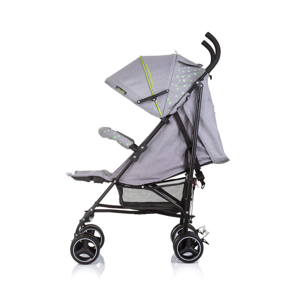 BUGGY Milano grau Buggy bis 22 kg, Rückenlehne verstellbar, faltbar - Grau, Metall (60/49/105cm) - Chipolino