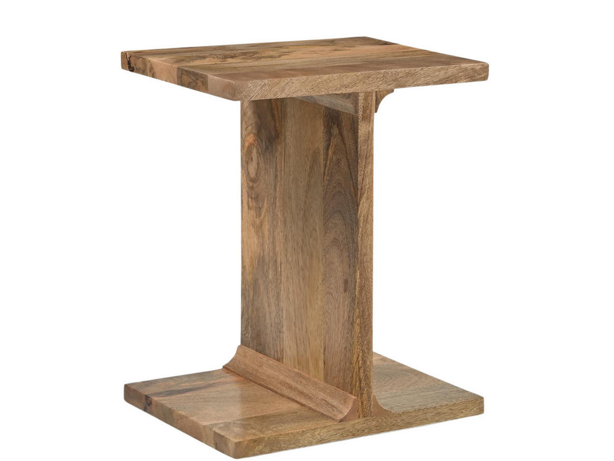 BEISTELLTISCH Ay Mangoholz Durchmesser 40 cm Natur - Naturfarben, Holz (40/40/60cm) - Villa Möbel