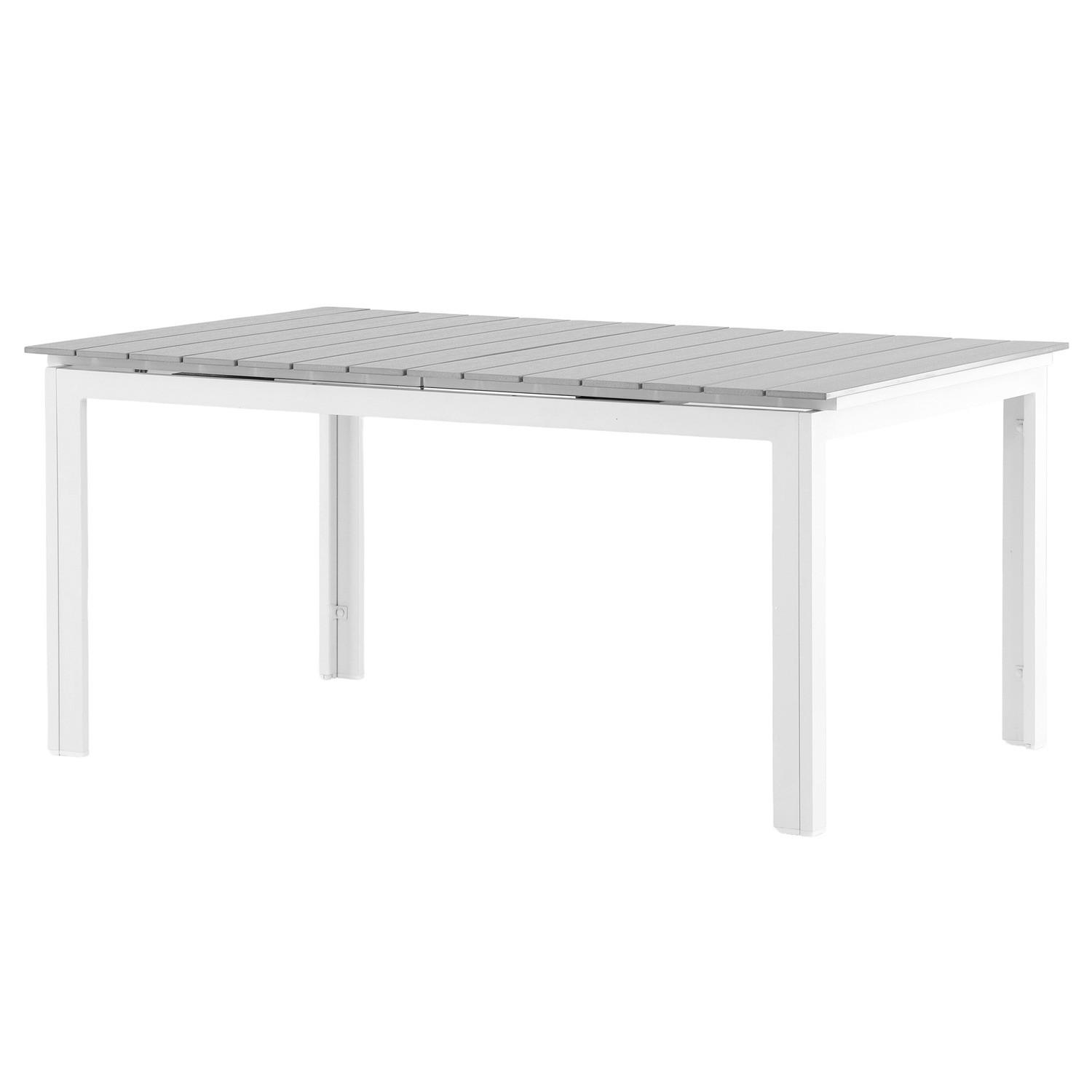 GARTENTISCH - Weiß, Metall (160/100/75cm) - home24