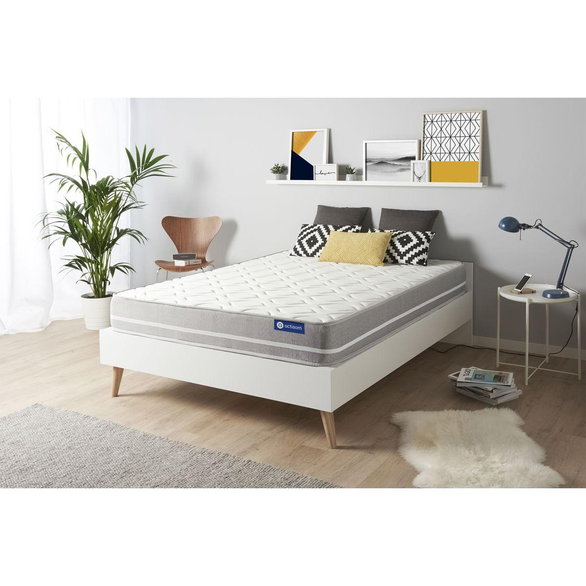 MATRATZE Actimemo touch Memory-Schaum 180 x 200 cm h1 - Weiß, Textil (180/200cm) - ACTISOM