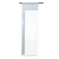 FADENGARDINE Shanghai HxB 250x145 cm Weiß Lurex - Weiß, Textil (145/250cm) - Gardinenbox