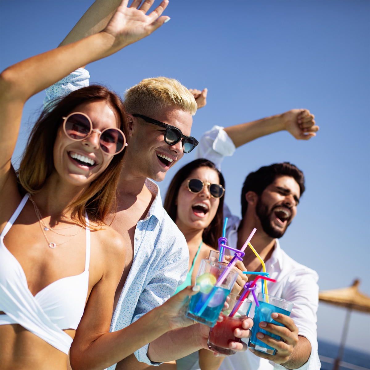 36XEISWÜRFEL - Multicolor, Kunststoff (4/4/4cm) - Relaxdays