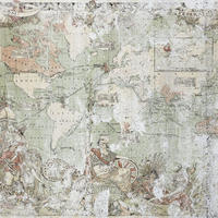 FOTOTAPETE Britisches Imperium 300 x 250 cm - Grün, Papier (300/250cm) - Sanders & Sanders