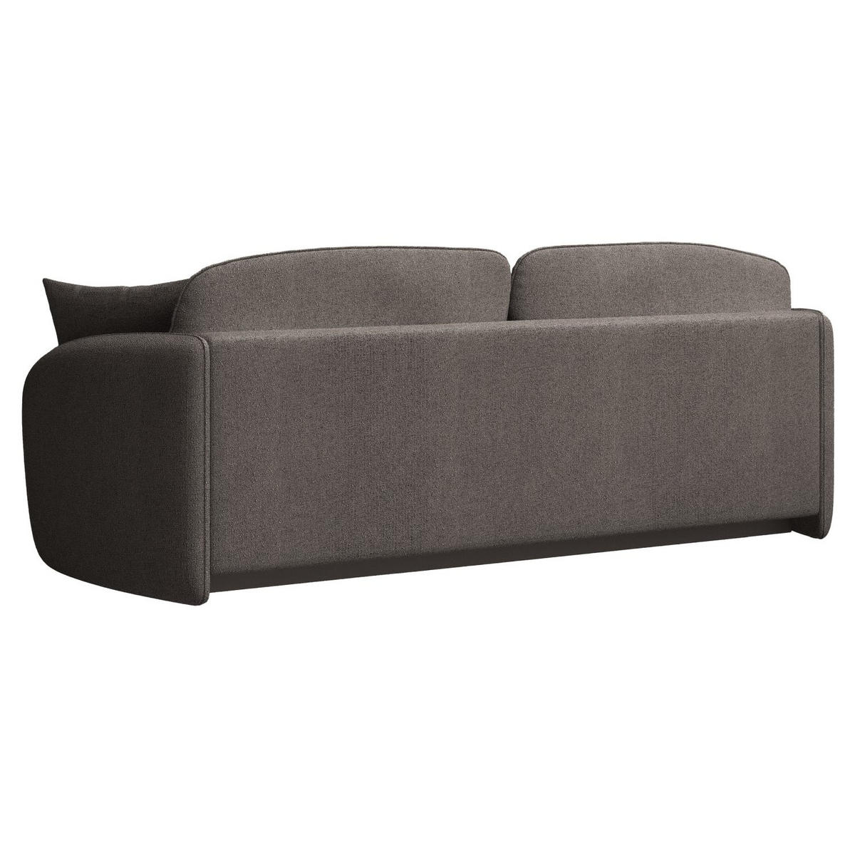 3-SITZER-SOFA Savoy Hellbraun mit Schlaffunktion - Hellbraun/Schwarz, Kunststoff/Textil (254/96/105cm) - Selsey