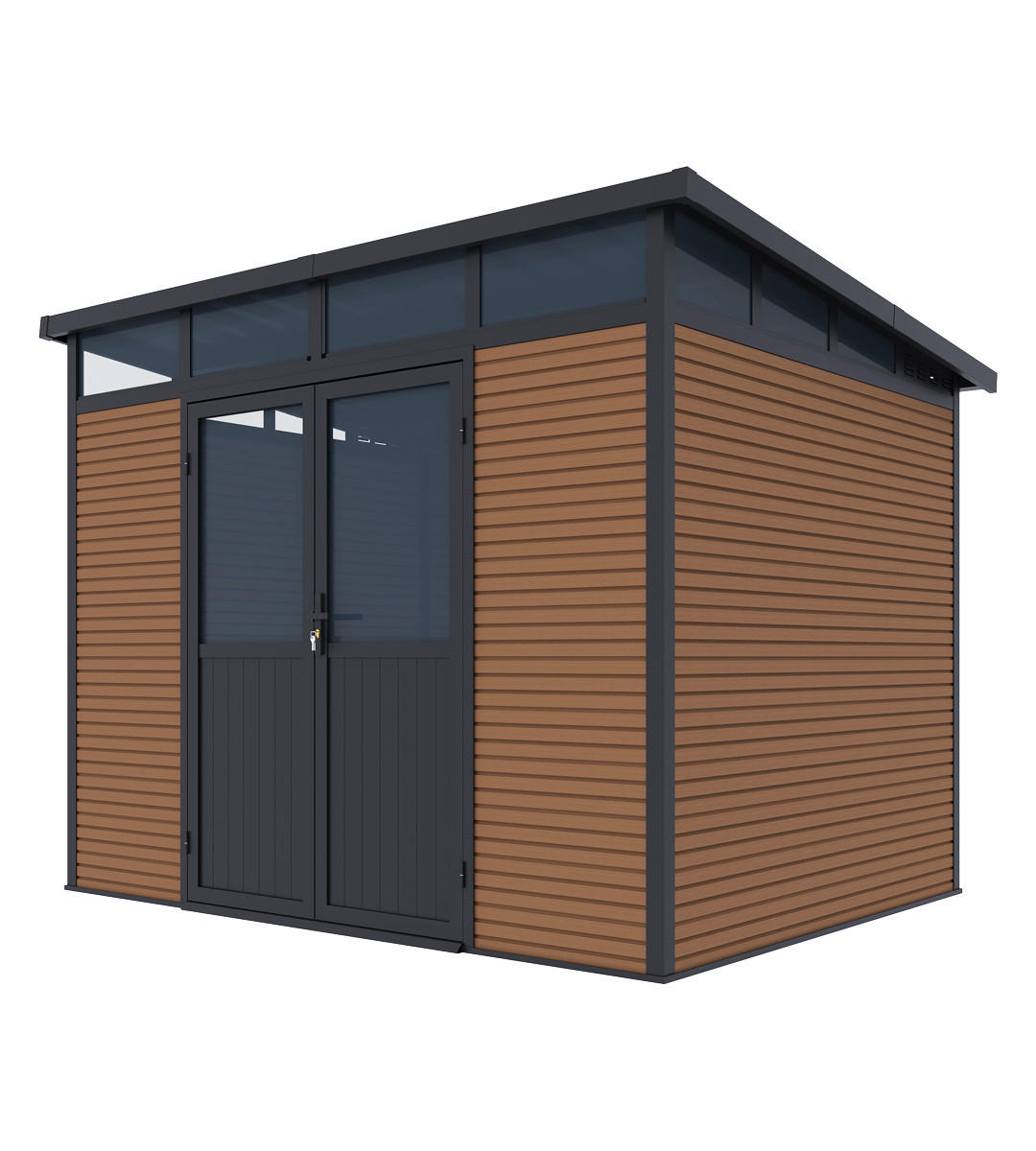 Weide Gartenhaus Braun 278x226x218 cm