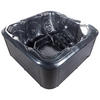 WHIRLPOOL 6-Sitzer Grau Tularosa - Silberfarben/Schwarz, Kunststoff (210/90/210cm) - Beliani