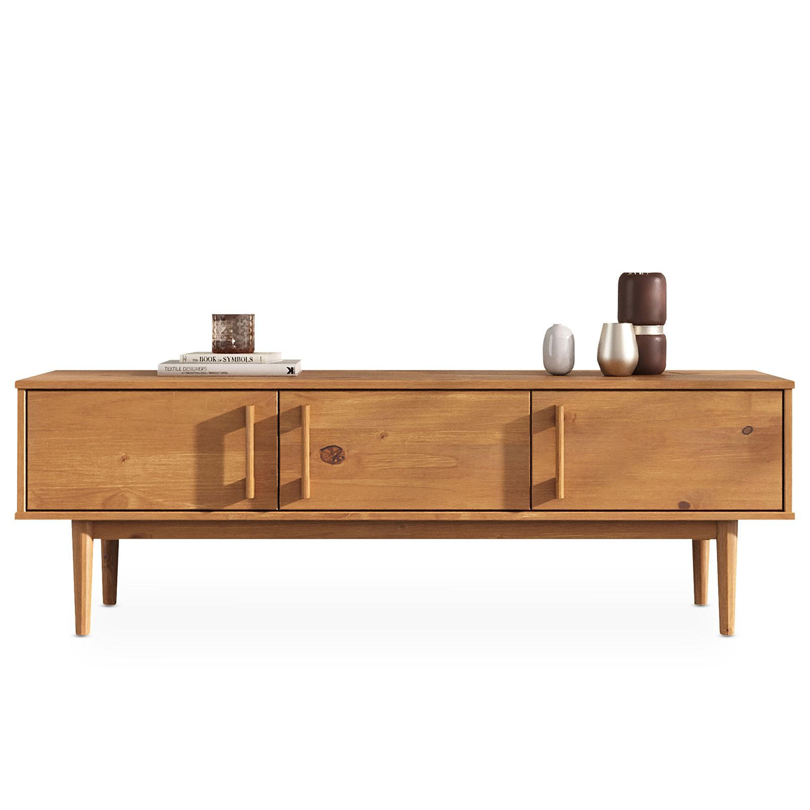 LOWBOARD TECCA Eiche - Eichefarben, Holz (145/48/41cm) - IDIMEX