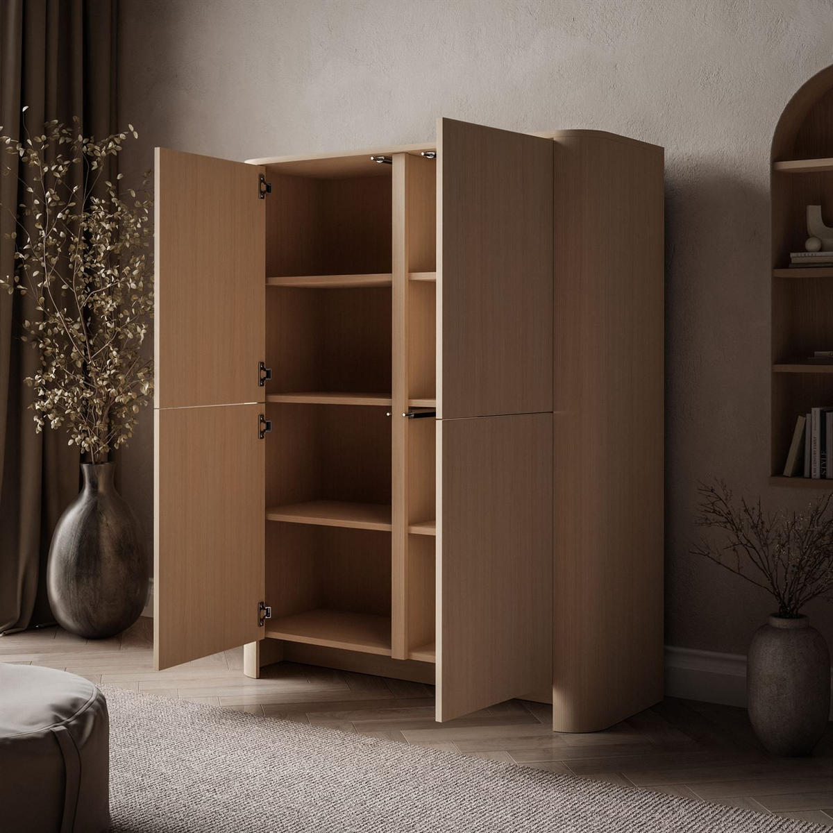 KOMMODE DESTINY II K-103 - Eichefarben, Holzwerkstoff (103/132/39cm) - Lookway