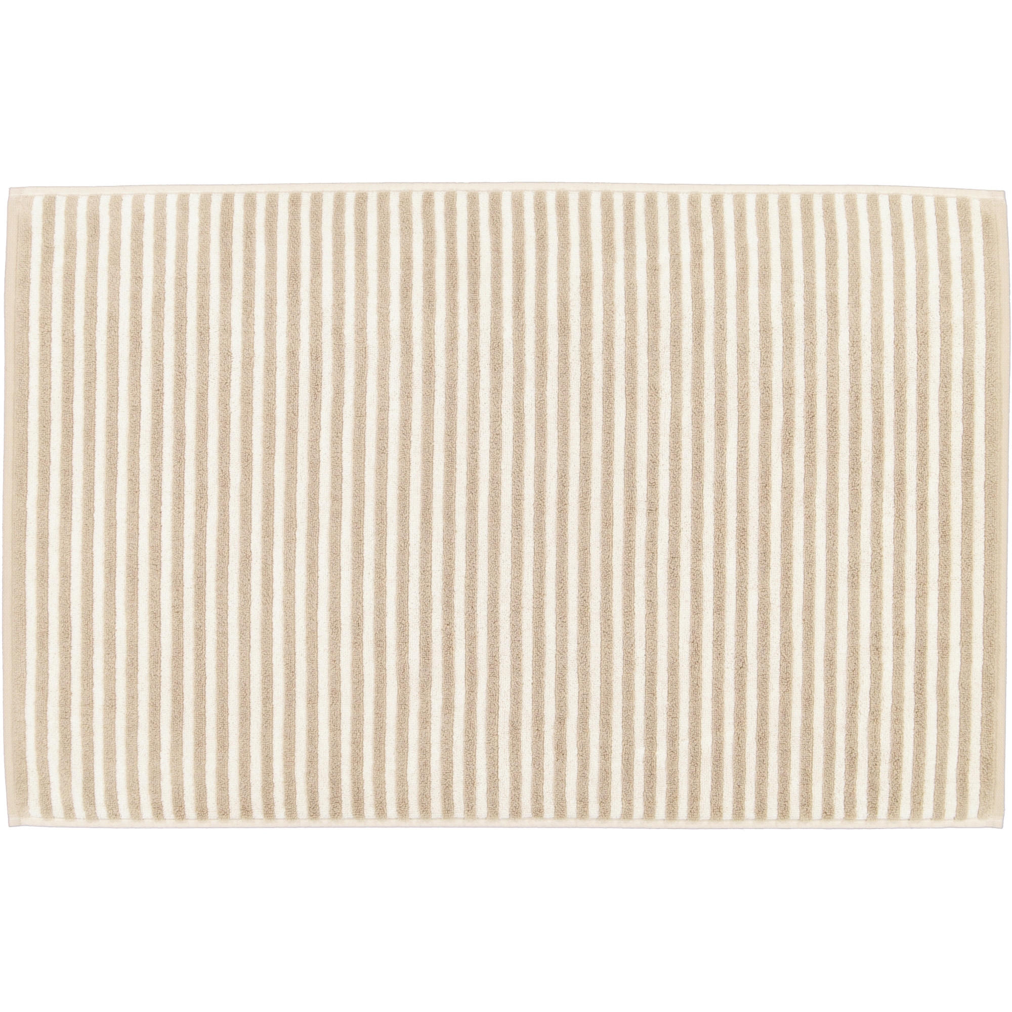 BADEMATTE TWO-TONE STRIPES 480 SAND - 33 - Beige, Textil (50/80cm) - Cawoe