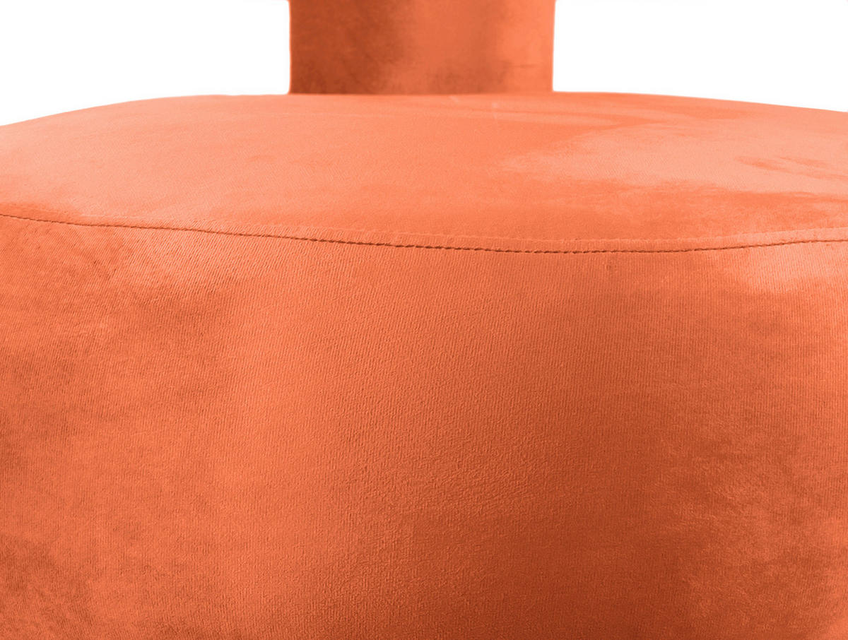 SESSEL Abrazo 58/58/67 cm - Orange, Textil (58/67/58cm) - Leitmotiv