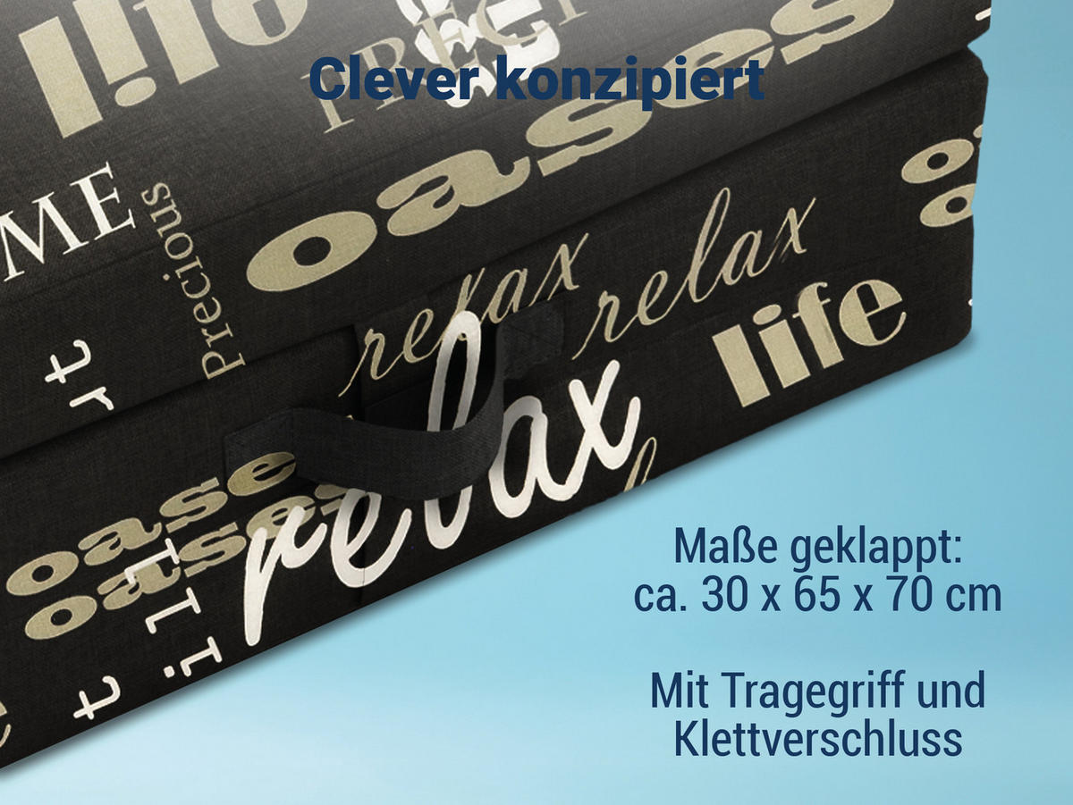 FALTMATRATZE Samba , Farbe: Relax - Naturfarben, Textil (70/190cm) - Sun Garden