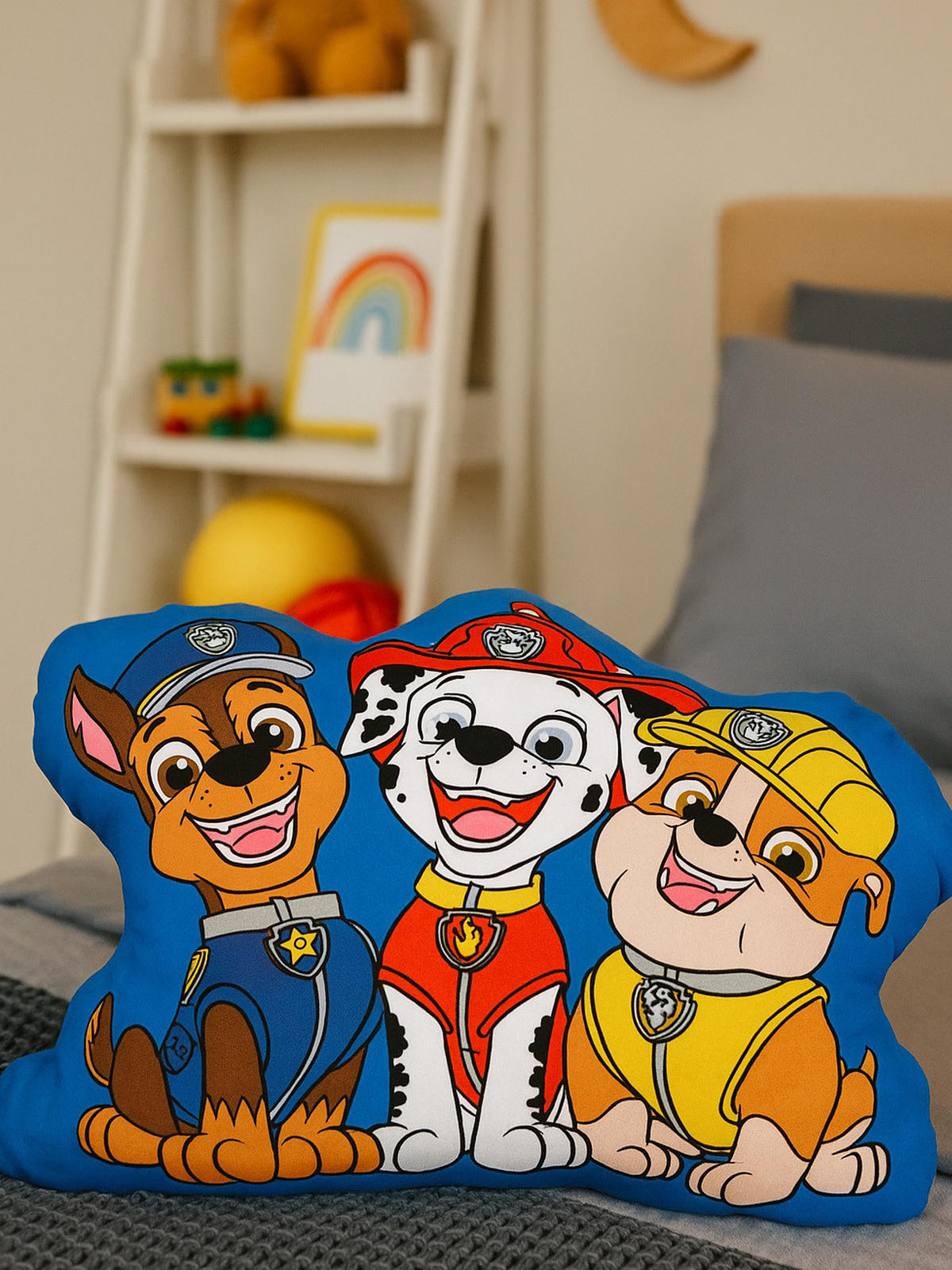 KINDERKISSEN Paw Patrol Paw Boy 37 x 26 cm - Multicolor, Textil (37/26cm) - Paw Patrol
