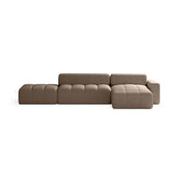 ECKSOFA RIFU LA mit Schlaffunktion, Braun - Braun, Textil (363/185cm) - Fedve