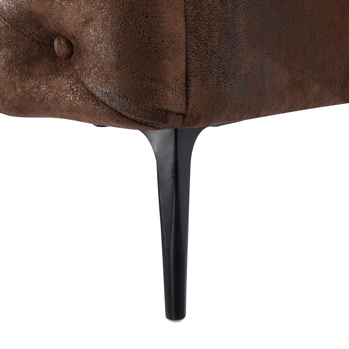 3-SITZER SOFA - Antiklederlook, Braun - Braun, Textil (228/74/94cm) - home24