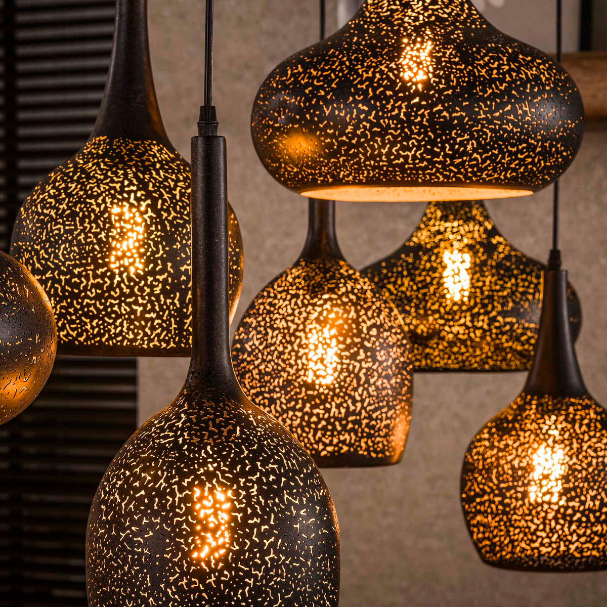 HÄNGELEUCHTE Zip Schwarz 50/135/150 cm - Schwarz, Metall (50/135/150cm) - Hoyz Collection