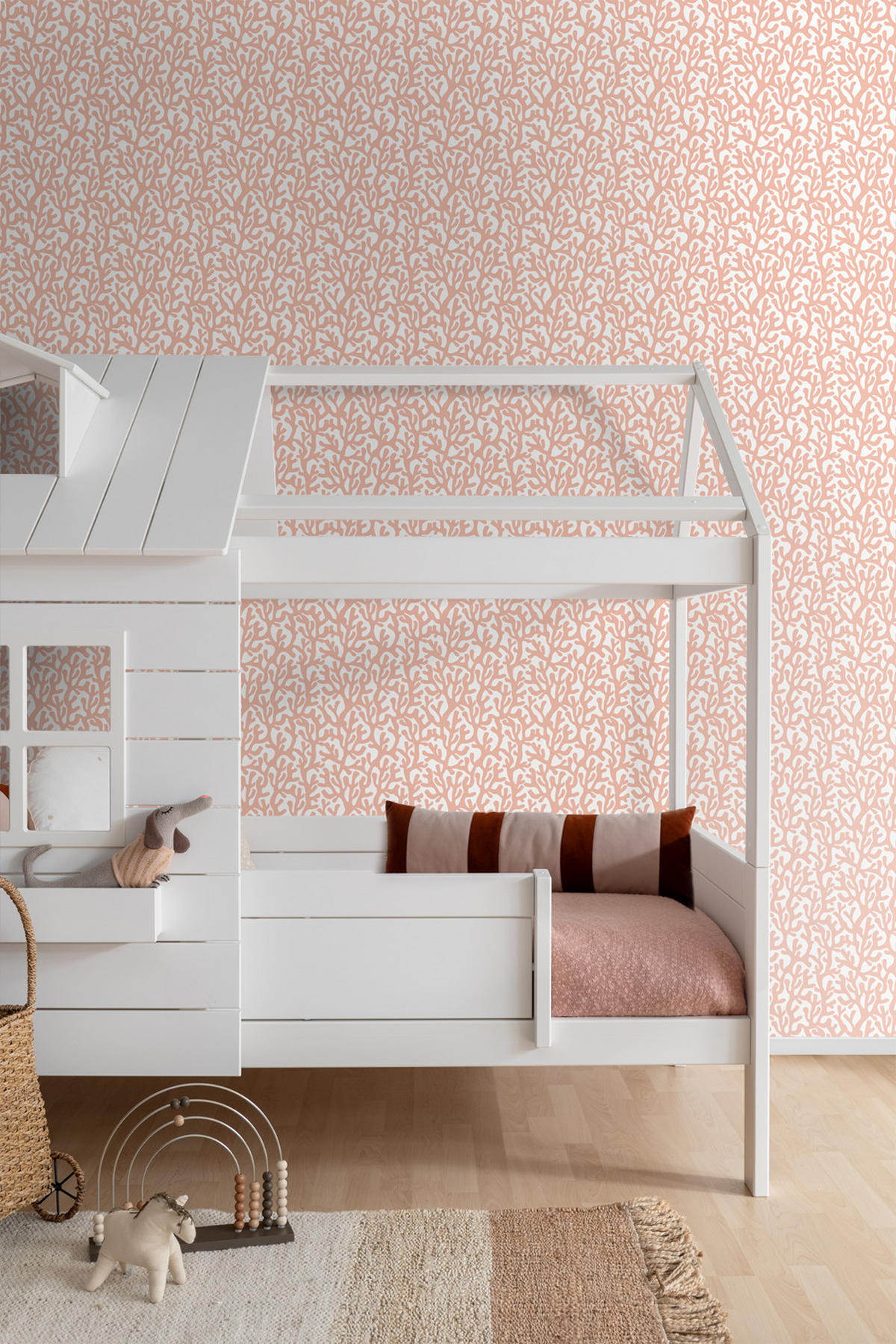 TAPETE Koralle 50 x 900 cm - Pink, Papier (50/900cm) - ESTAhome