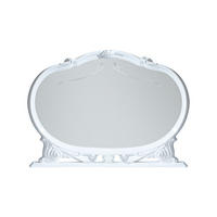 WANDSPIEGEL VENUS in Weiß/Silber - Weiß Hochglanz/Silberfarben, Kunststoff (130/95/10cm) - Interdesign24