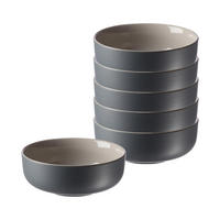 MÜSLISCHALEN Jasper Grau ø 14.0 cm 6er Set - Grau, Keramik (14cm) - Ritzenhoff Breker