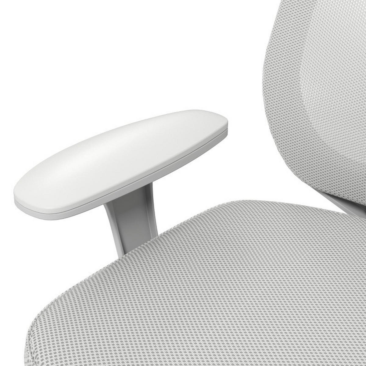 BÜROSTUHL ergonomisch höhenverstellbar 55 x 48 x 82,5-94,5 cm Grau - Grau, Kunststoff (48/94.5/55cm) - Meubliv