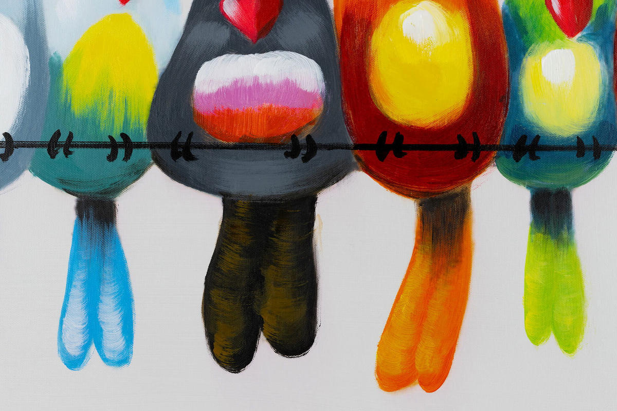 ÖLGEMÄLDE 120/60 cm - Multicolor, Holz/Textil (120/60cm) - KUNSTLOFT