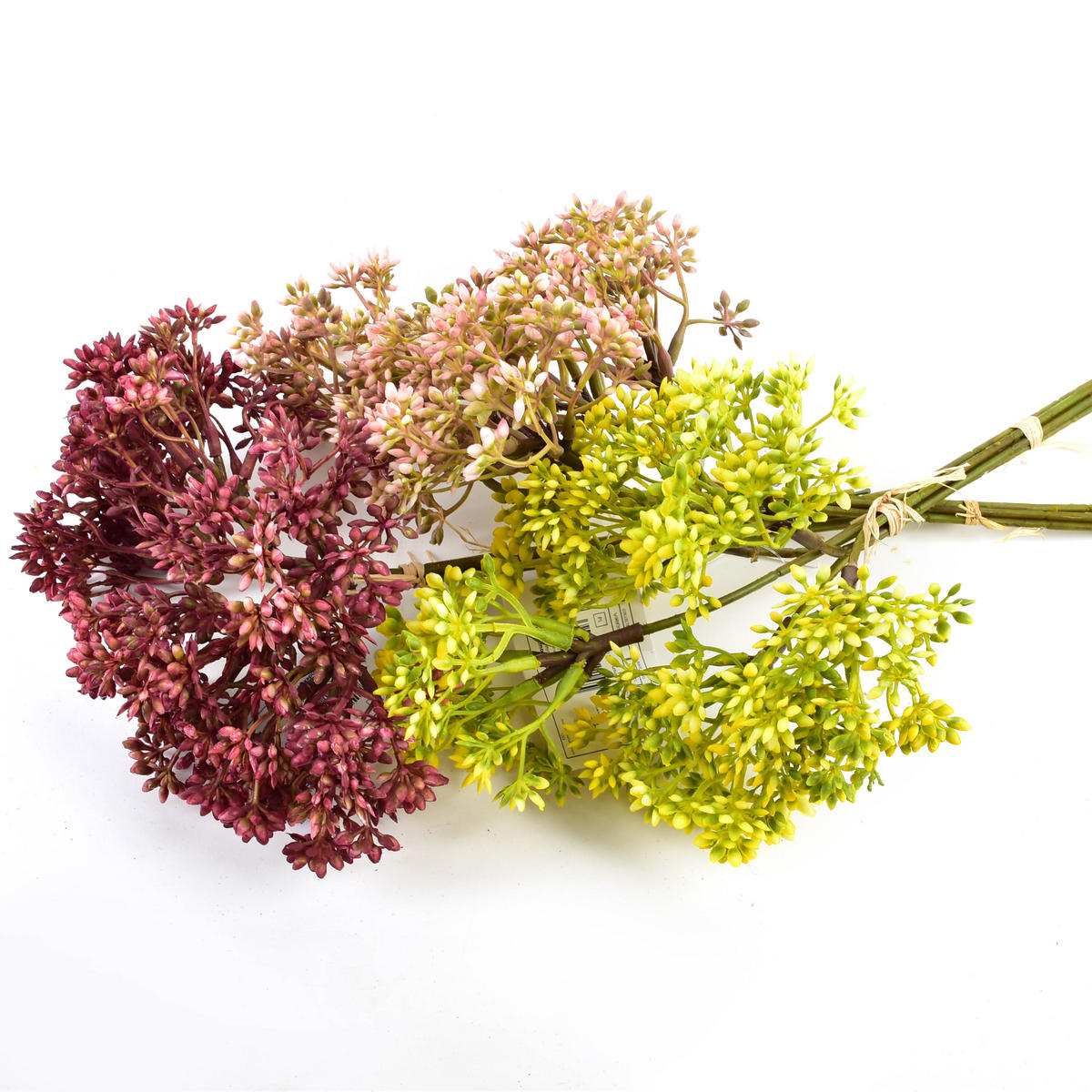 KUNSTBLUME Viridis Gipsputz Wine Rot 30/30/30 cm Kunstoff - Weinrot, Kunststoff (30cm) - Mondex