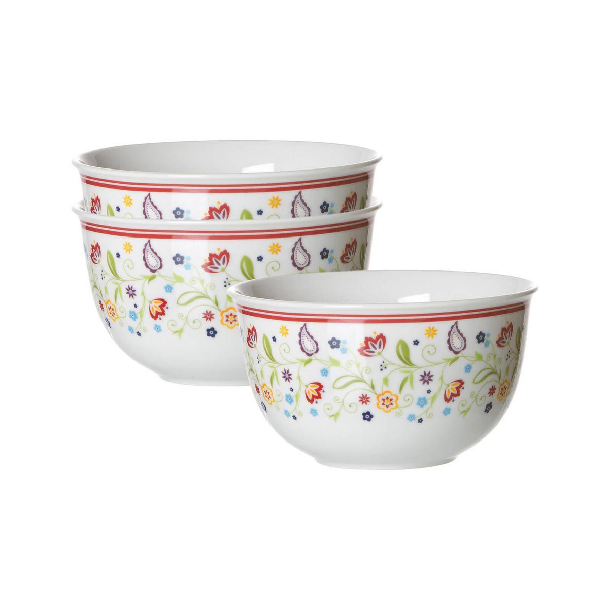 MÜSLISCHALEN Shanti bunt ø 14 cm 3er Set - Multicolor, Keramik (14cm) - Ritzenhoff Breker