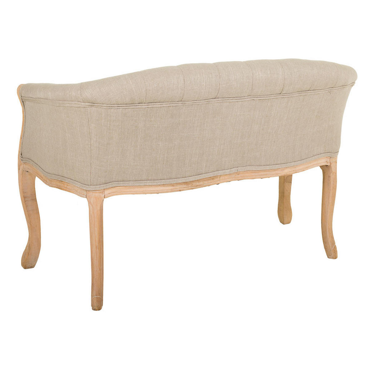 SOFA aus Holz 107x61x70 cm - Beige, Holz (107/70/61cm) - Wanderlust