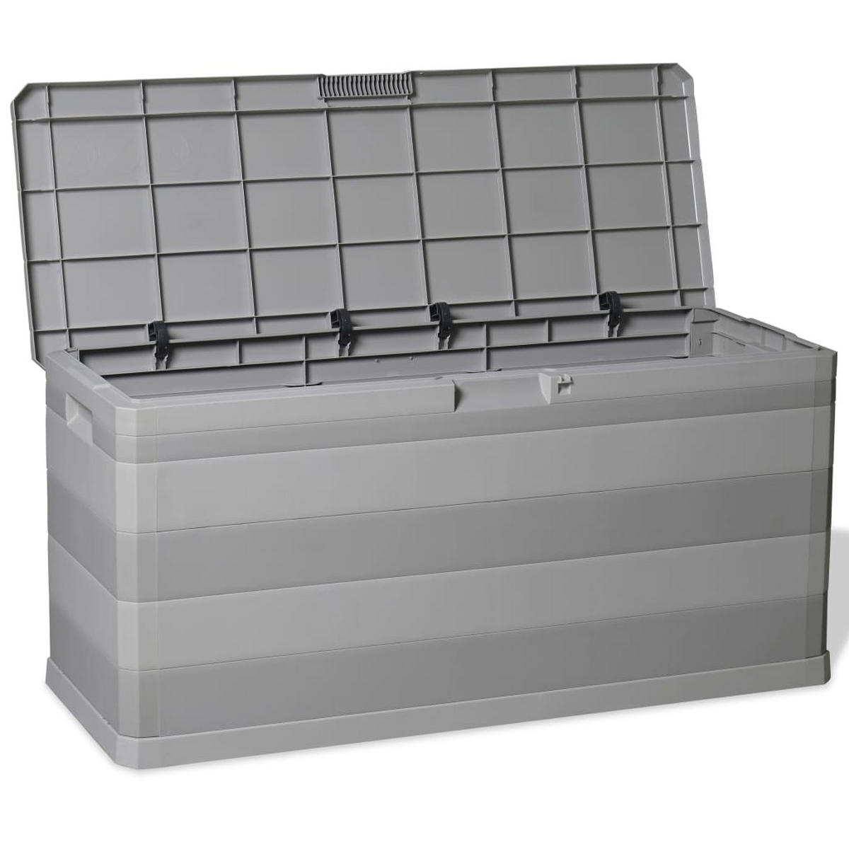 GARTENBOX Grau 117/45/56 Cm - Grau, Kunststoff (117/56/45cm) - vidaXL