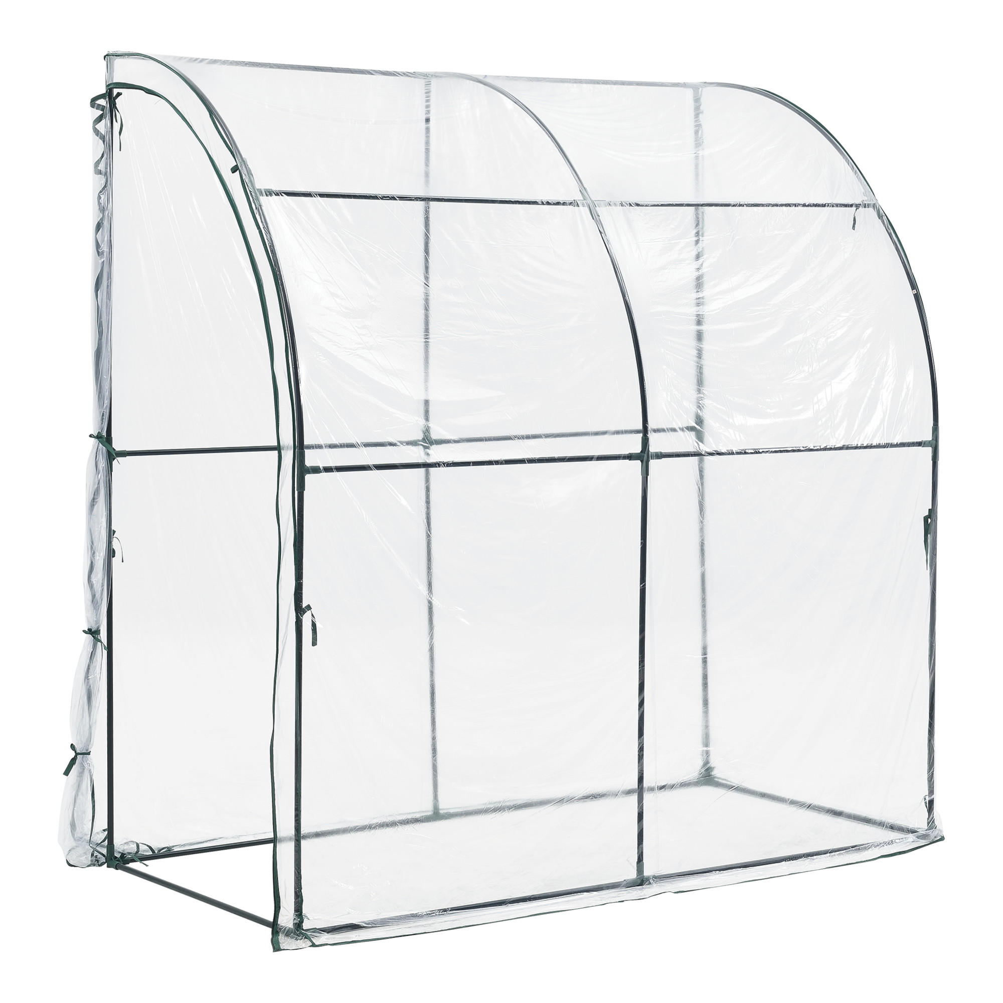 GEWÄCHSHAUS Juta - Transparent, Kunststoff (100/215/200cm) - [en.casa]