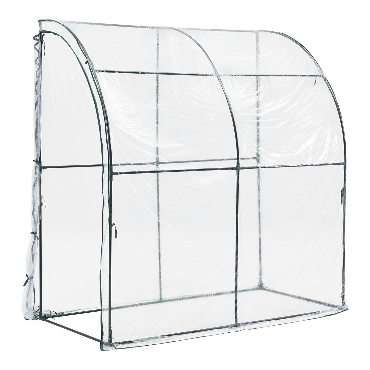 GEWÄCHSHAUS Juta - Transparent, Kunststoff (100/215/200cm) - [en.casa]
