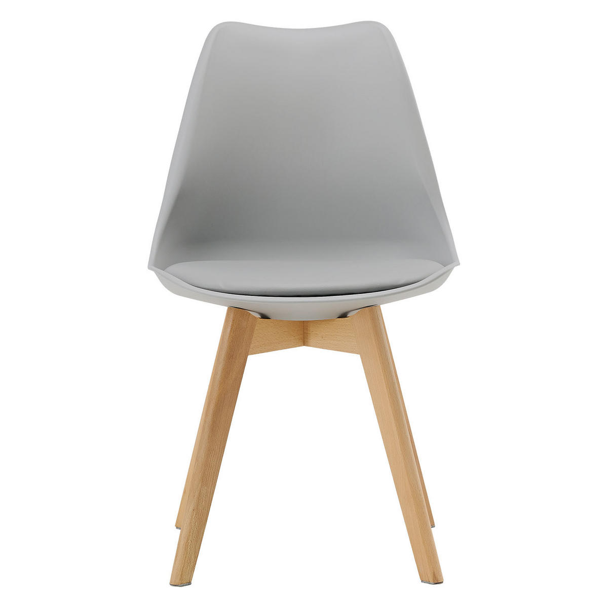 KÜCHENSTUHL 4er-Set Kunststoff Grau - Grau, Kunststoff (46/80/45cm) - Homestyle4u