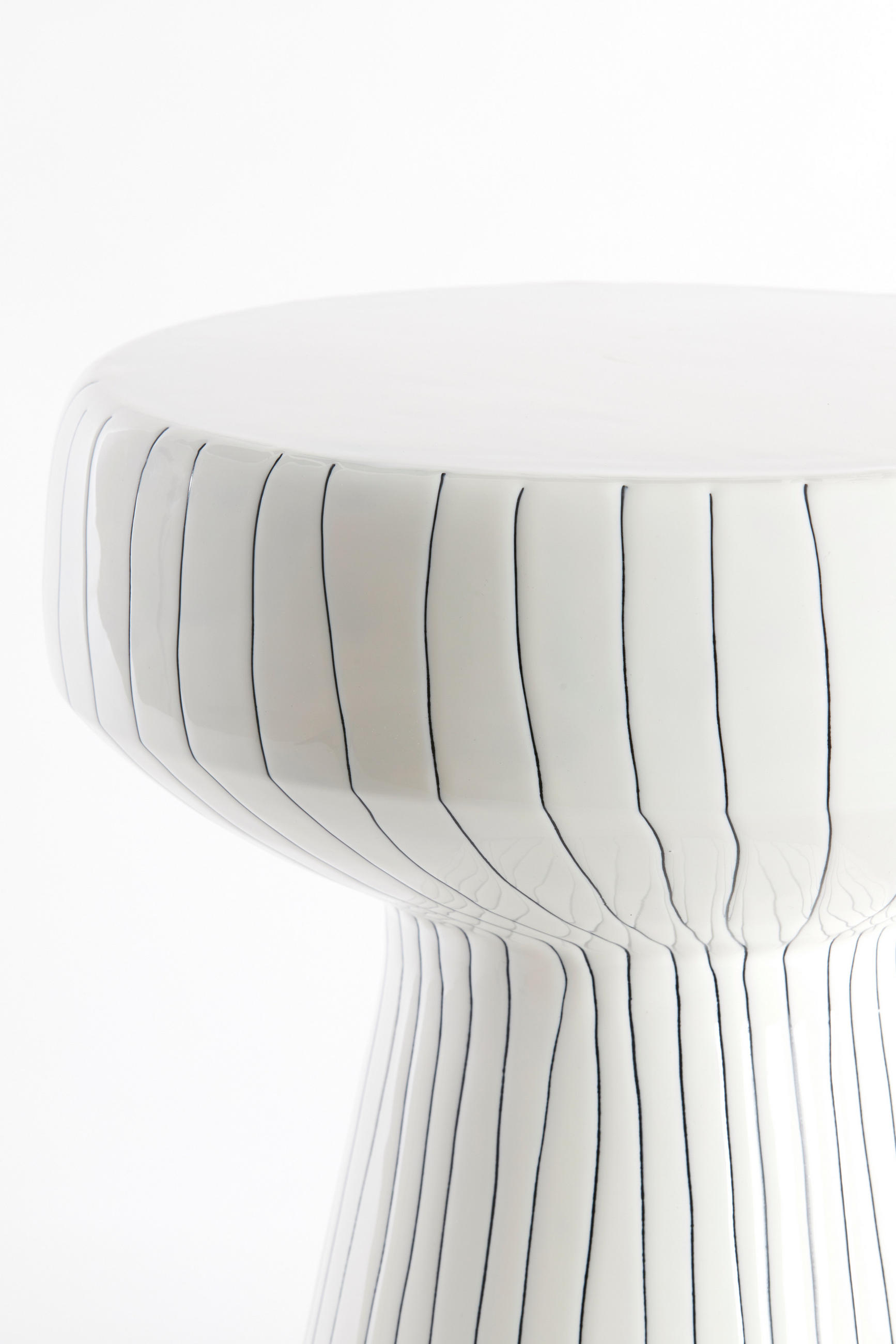 BEISTELLTISCH Dakwa Weiß Ø38/42 cm - Weiß, Metall (38/38/42cm) - Light & Living