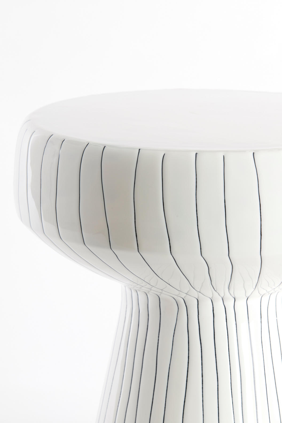 BEISTELLTISCH Dakwa Weiß Ø38/42 cm - Weiß, Metall (38/38/42cm) - Light & Living
