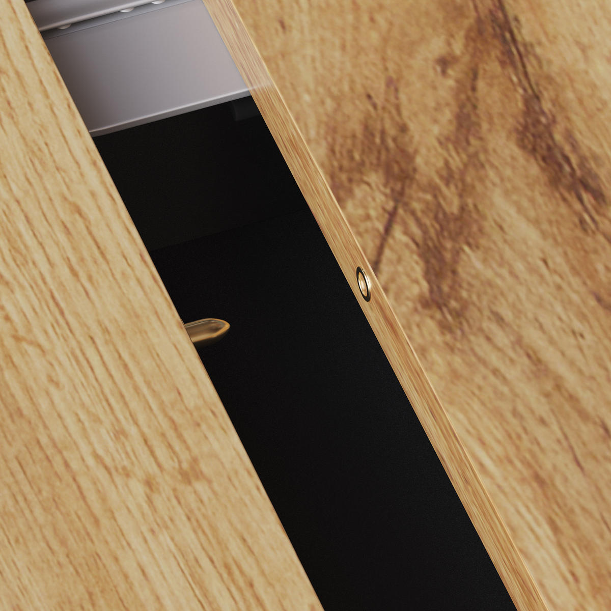 AUSZIEHTISCH Holzoptik 110-140/80/75 cm - Schwarz, Holz (80/110/75cm) - PANGIVO
