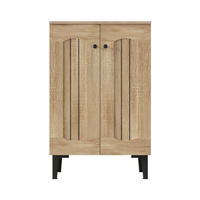 SCHUHSCHRANK Holzfarbe 60/31,5/95 cm - Naturfarben, Holzwerkstoff (60/95/31.5cm) - PANGIVO