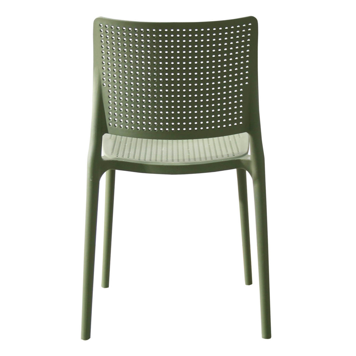 GARTENSTUHL, Kaktusgrün - Grün, Kunststoff (42/80/55cm) - Oviala