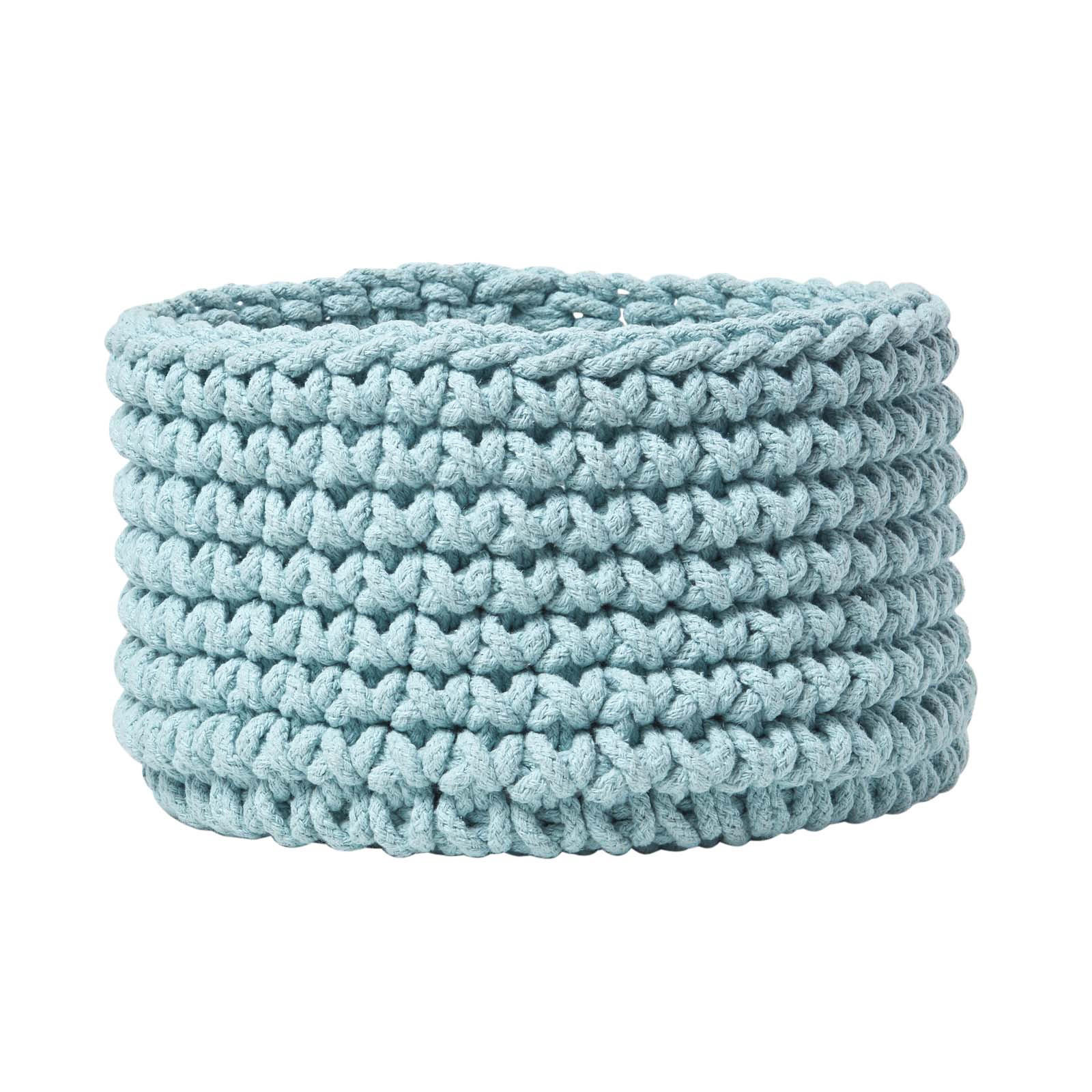 AUFBEWAHRUNGSKORB Baumwolle 37/21 cm - Pastellblau, Textil (37/37/21cm) - Homescapes