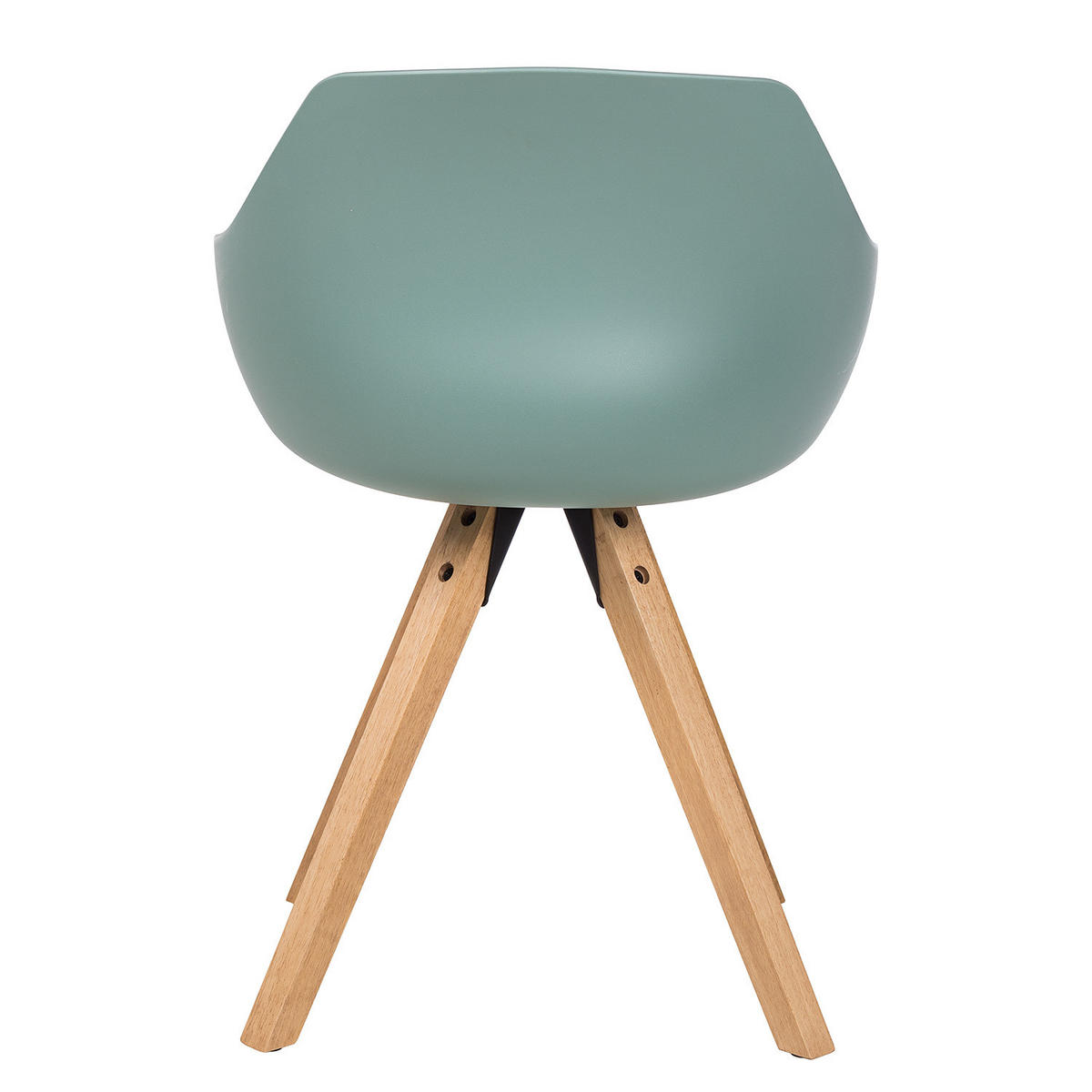 ARMLEHNENSTUHL - Mintgrün/Grau, Holz/Kunststoff (57/81/53cm) - home24