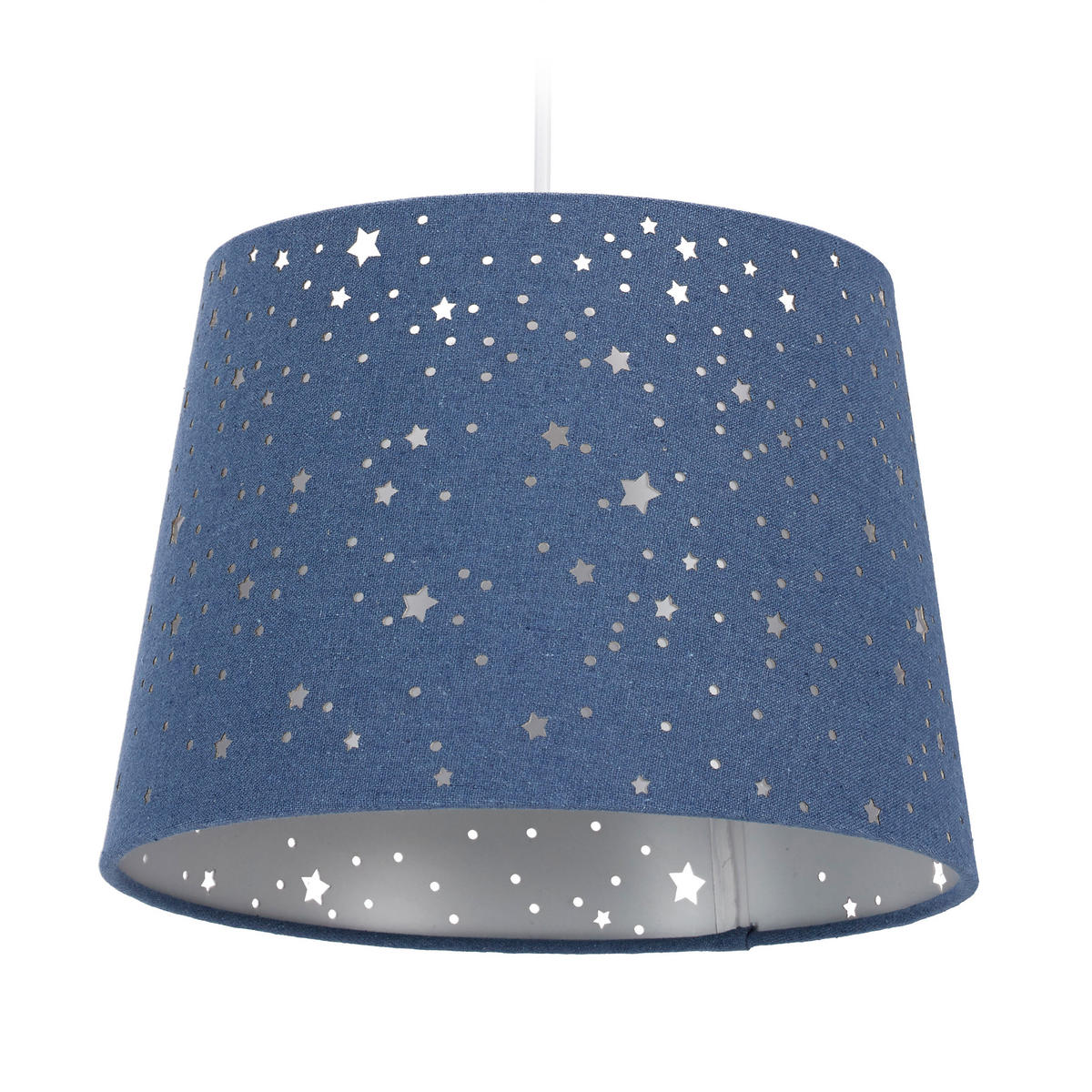 KINDERZIMMERLAMPE - Dunkelblau, Kunststoff/Textil (27/27/122cm) - Relaxdays