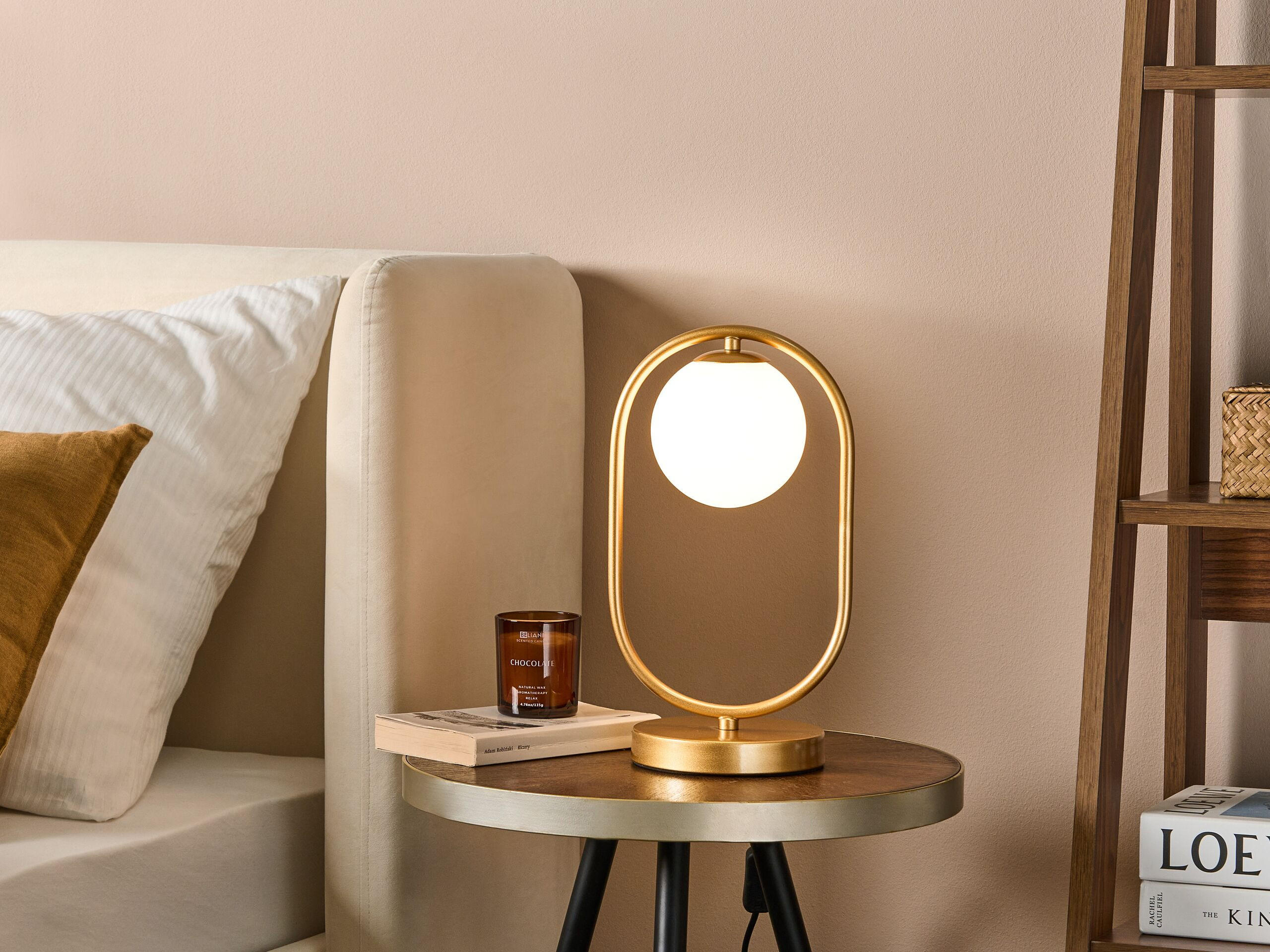 TISCHLAMPE Yankee 14/14/35 cm - Goldfarben, Metall (14/14/35cm) - Beliani