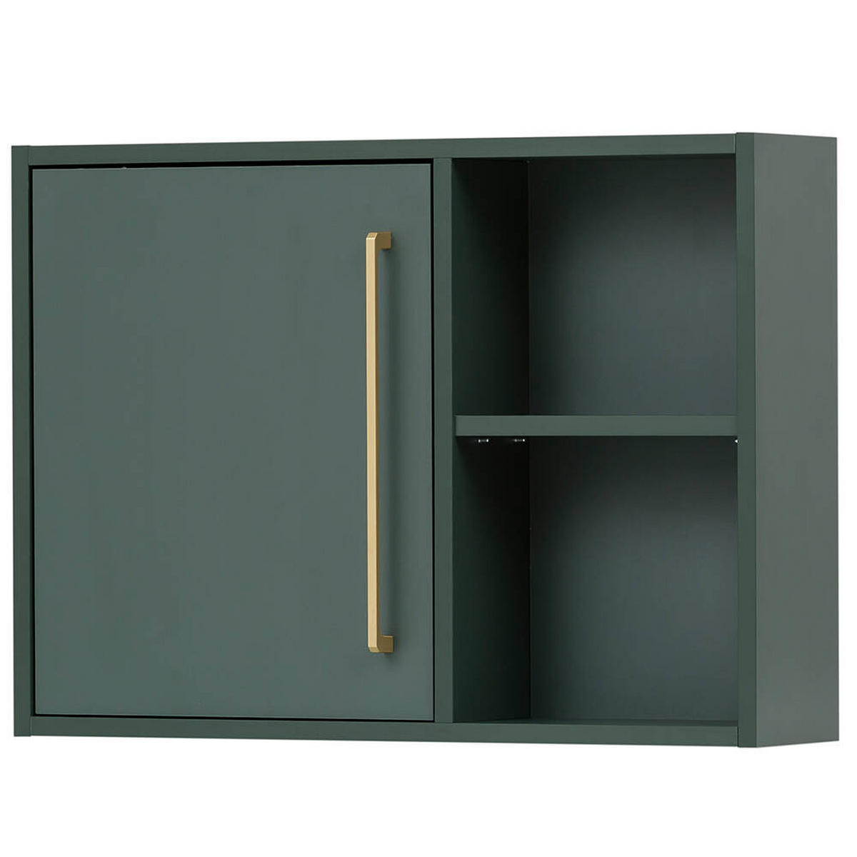 HÄNGESCHRANK Kella-80 - Grün, Holzwerkstoff (67/49/16cm) - Lomado