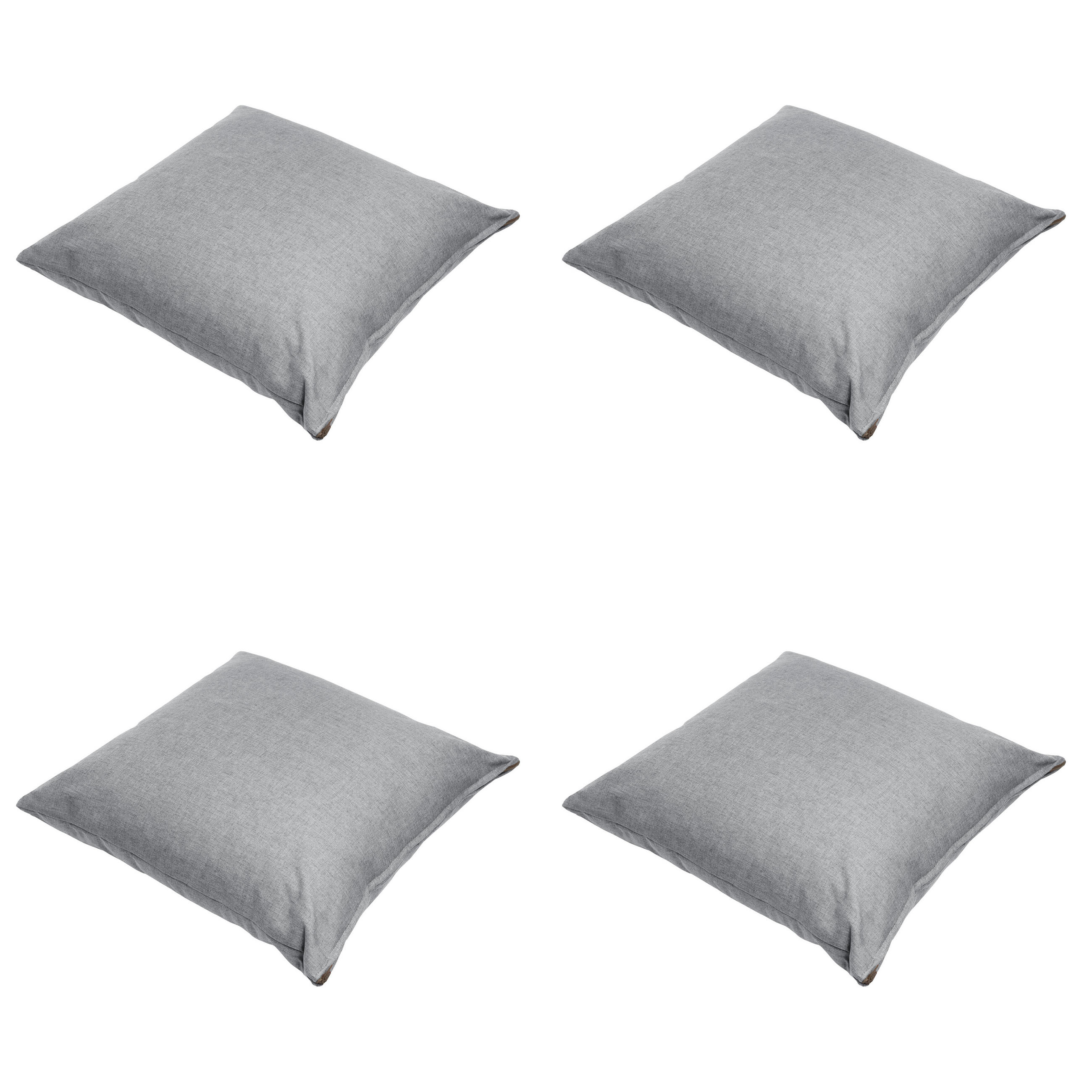 DEKORATIONSKISSEN Best deal - Grau - 60/60/10 cm - 4er-Set - Grau, Textil (60/60cm) - Madison