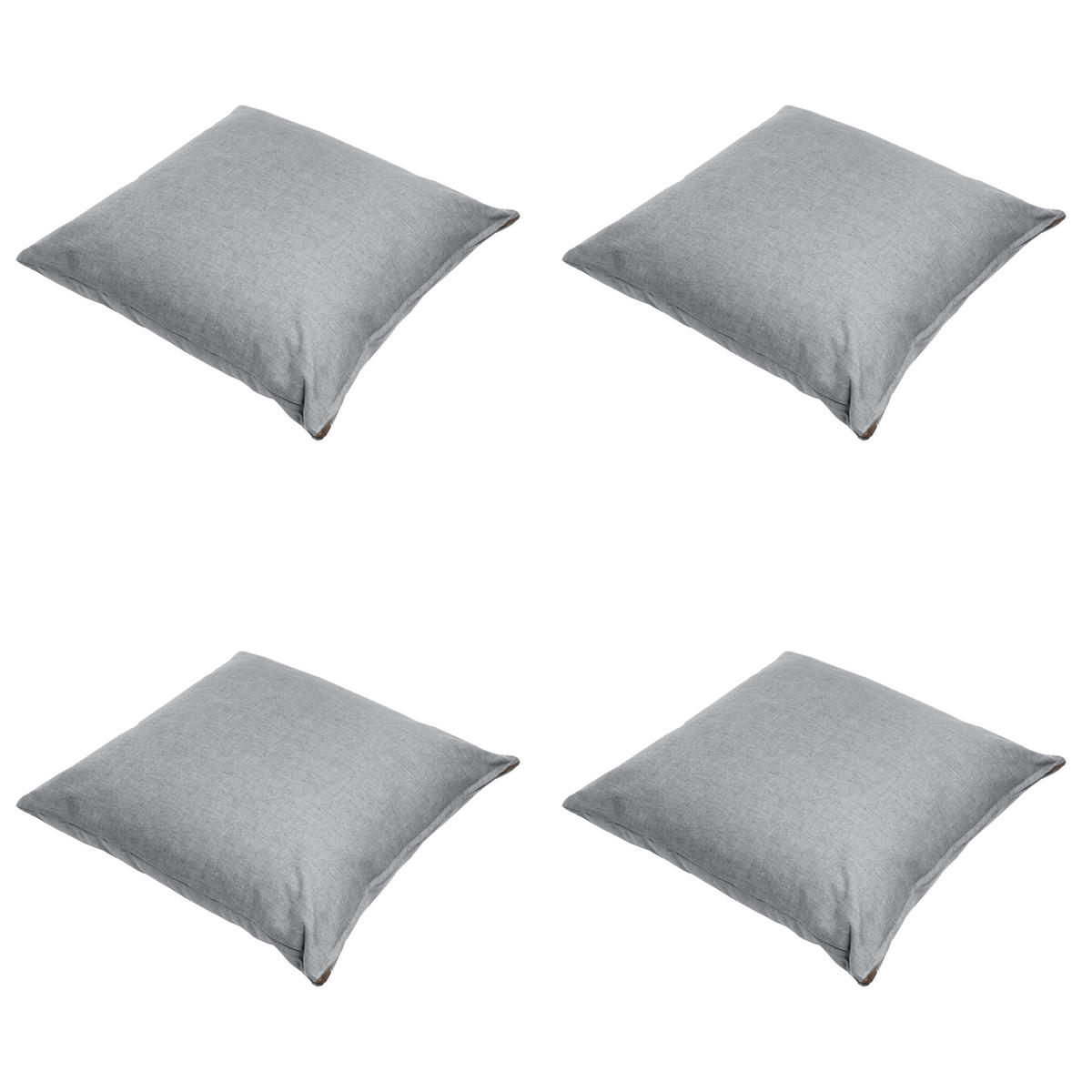 DEKORATIONSKISSEN Best deal - Grau - 60/60/10 cm - 4er-Set - Grau, Textil (60/60cm) - Madison