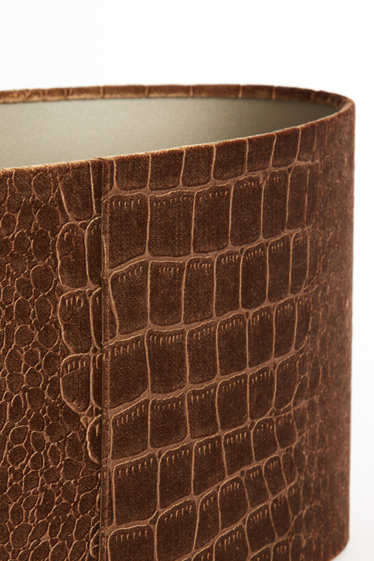 LAMPENSCHIRM Praya Braun 38/17,5/19 cm - Braun, Textil (38/17.5/19cm) - Light & Living