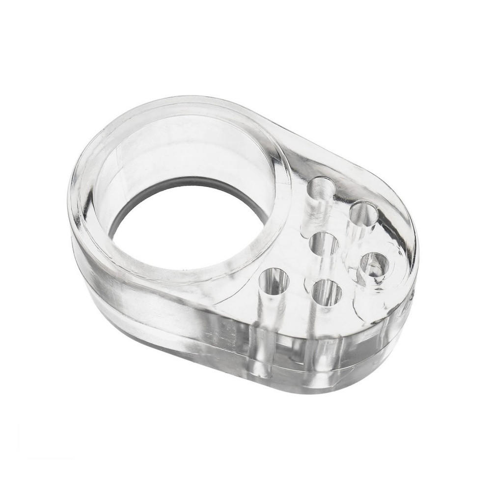 MÖBELGRIFF 12er-Set - Transparent, Kunststoff (2.5/1.4/3.2cm)