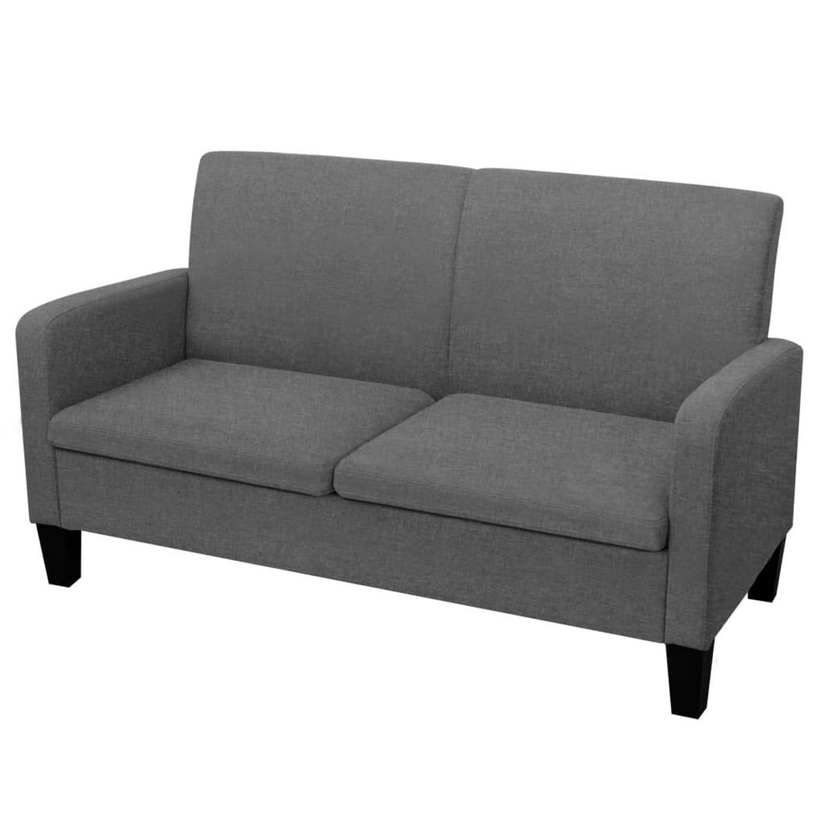 2-SITZER-SOFA Williams - Grau, Textil (135/76/65cm) - Nettlife