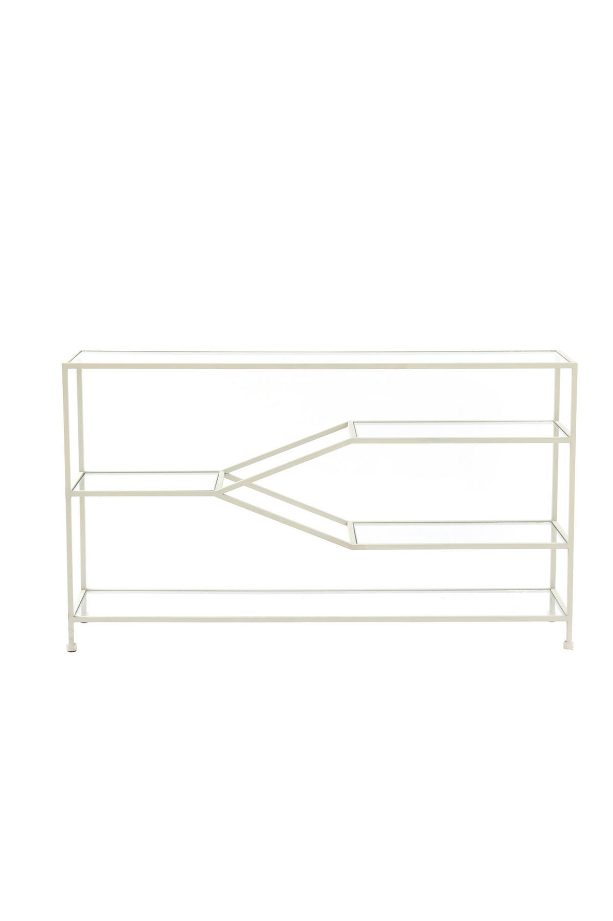KONSOLENTISCH Aino Weiß 140/35/80 cm - Weiß, Metall (140/35/80cm) - Light & Living